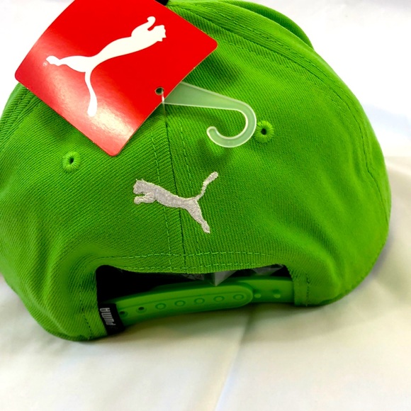Puma Cap 🧢 throwback green & black w/white P OSFM NWT - Picture 5 of 7